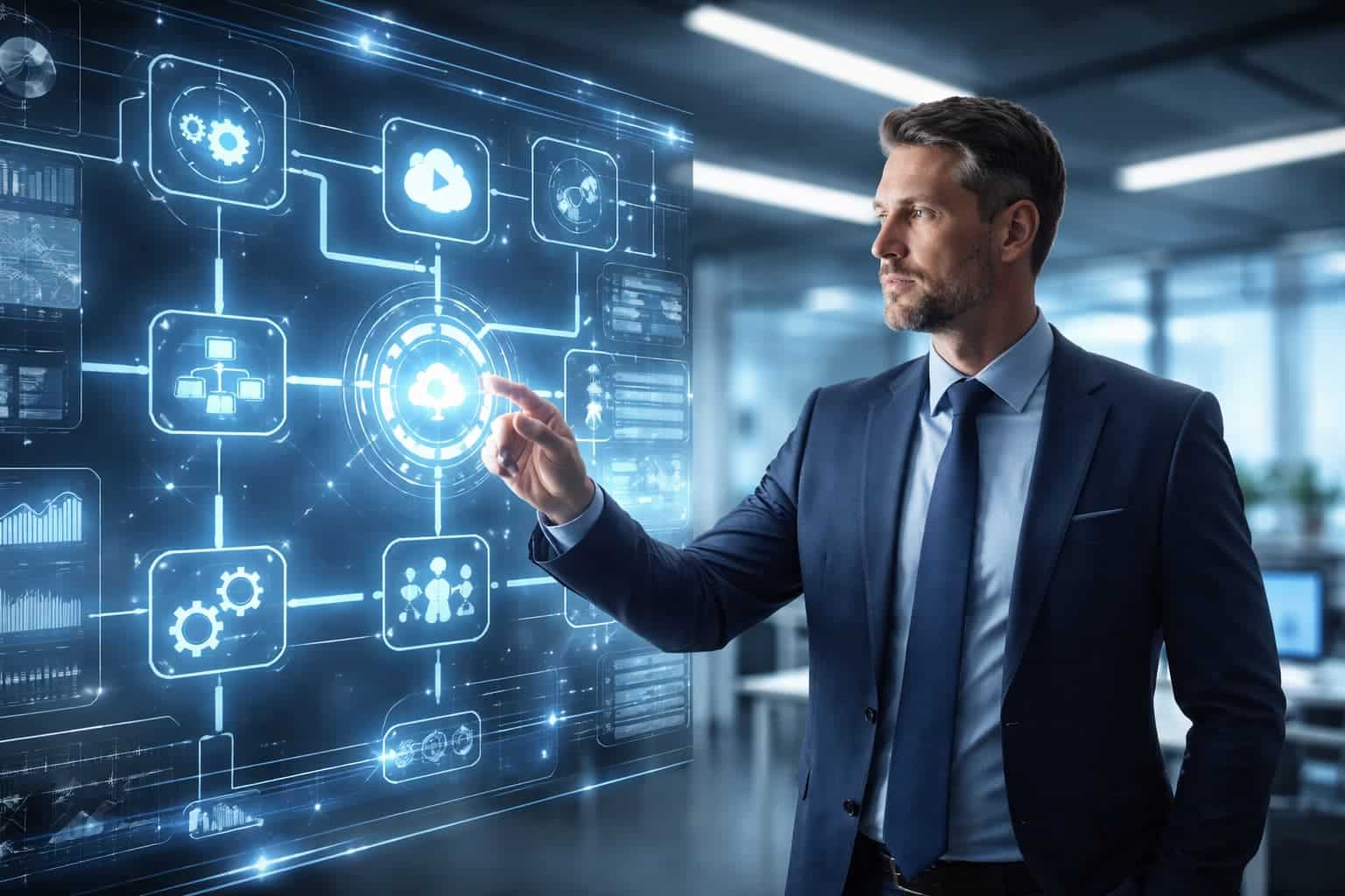 Automatización de procesos empresariales con sistemas digitales conectados